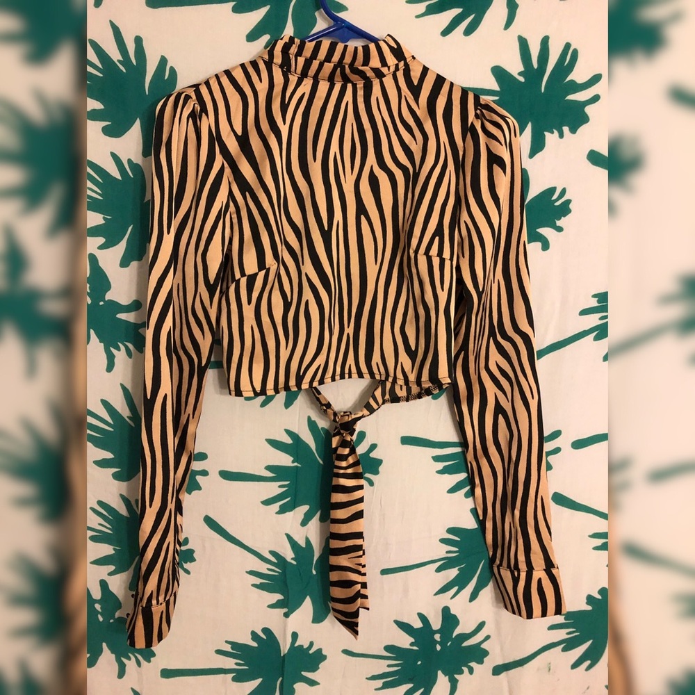 Nasty Gal Backless Crop Top
